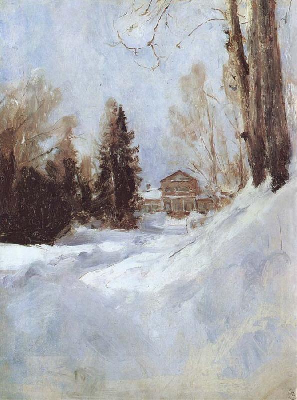 Valentin Serov Winter in Abramtsevo A House Germany oil painting art